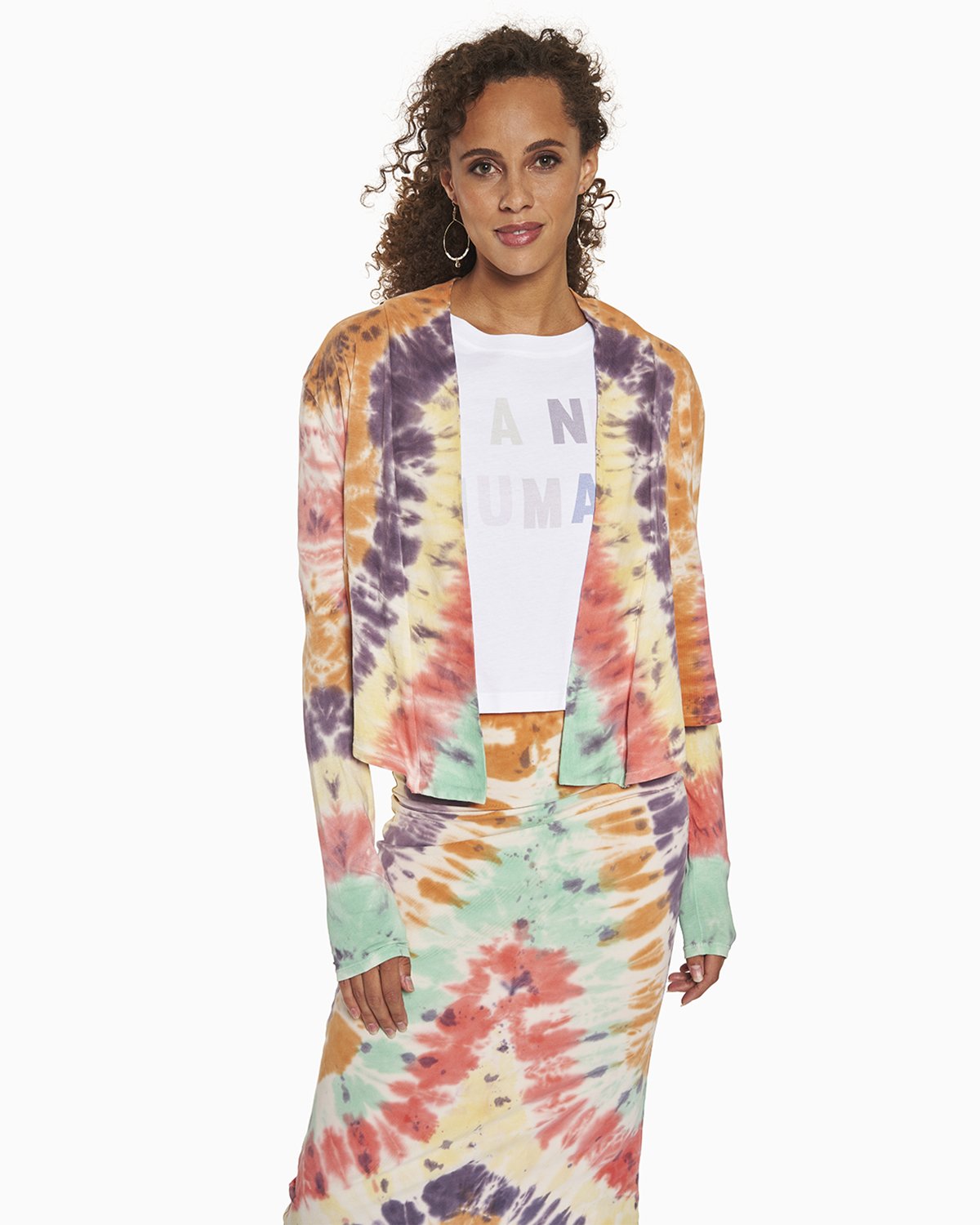 Agnes Tie Dye Cardigan by YesAnd Apparel