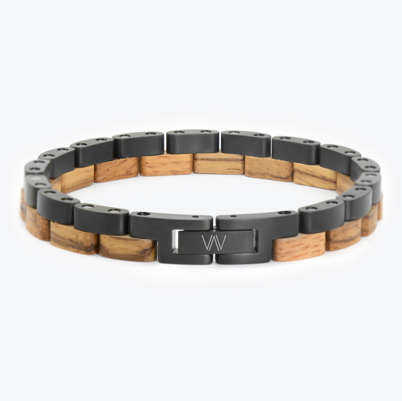 EXOTIC ZEBRA - BLACK STEEL - BRACELET by AVANTWOOD